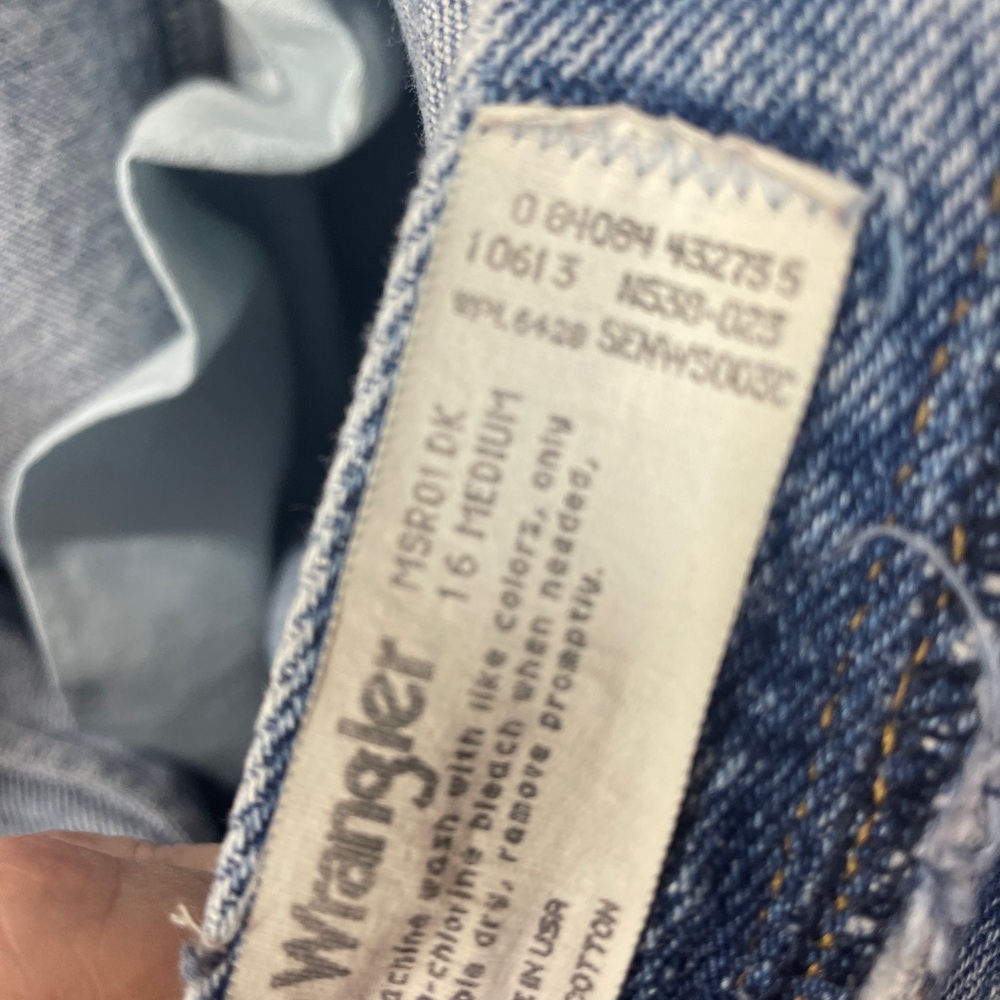 Wrangler America Vintage High Rise Mom Medium Wash Denim 16 Jeans - Picture 4 of 6